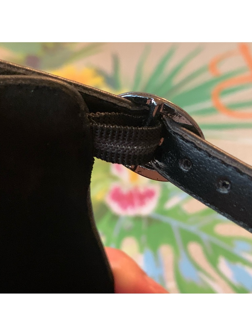 VTG Sunburst Gladiator Black Ankle Sandals 8 Wide - Picture 10 of 13